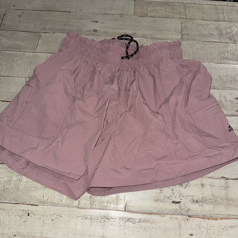 Women’s Adidas Woven Utility Shorts Mauve Small